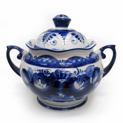 Сахарница "Рождество" Гжель №STS027