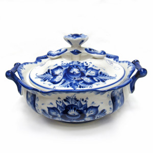 Сахарница "Цветок" Гжель №STS075