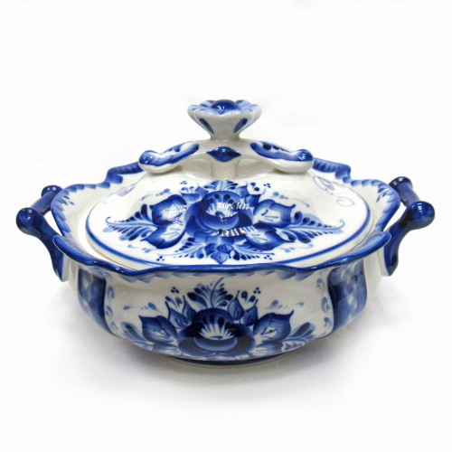 Сахарница "Цветок" Гжель №STS075