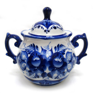 Сахарница "Родная" Гжель №STS203