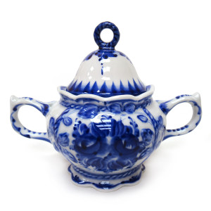 Сахарница Гжель №T084