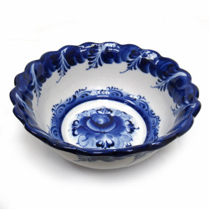 Салатник "Резной" Гжель №STS051