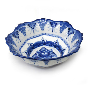 Салатник "Граненый" Гжель большой №STS052