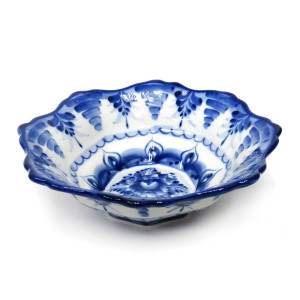 Салатник "Граненый" Гжель средний №STS053