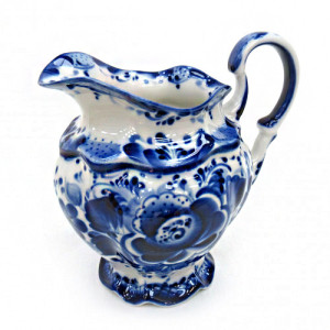 Чайный сервиз на 6 персон "Семейный" Гжель №15-2A