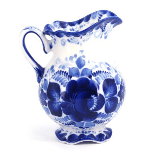 Сливочник "Тюльпан" Гжель №02-1A