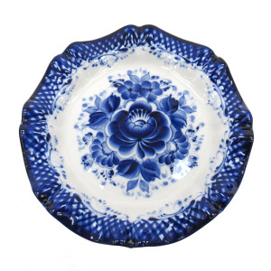 Тарелка пирожковая "Утро" Гжель №20-1A