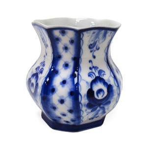 Ваза "Грань" Гжель №T119