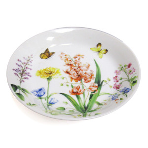 Чашка с блюдцем фарфоровая №7949-3A