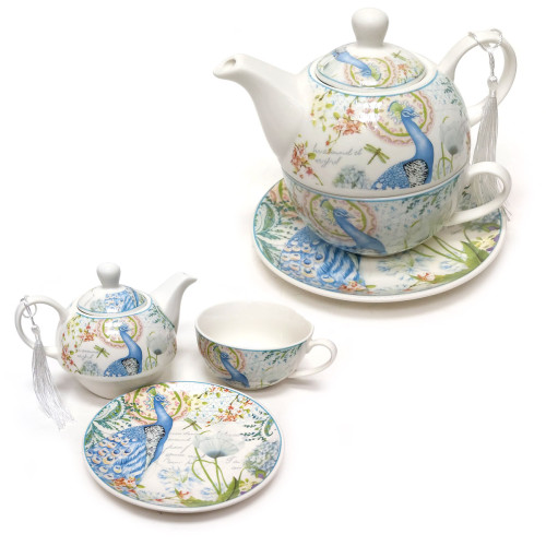 Чайный сервиз из фарфора на одного Эгоист Павлин №K3188-56