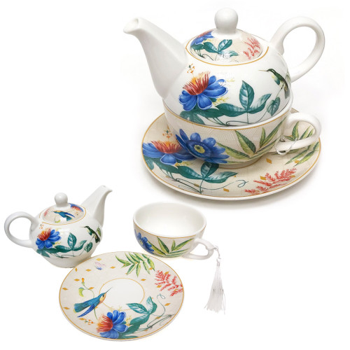 Чайный сервиз из фарфора на одного Эгоист Цветы №K3188-7008