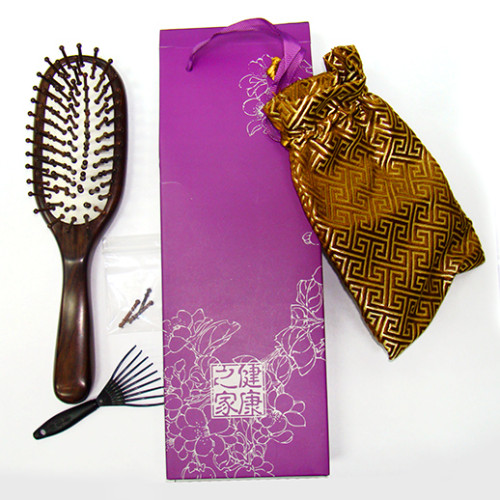 Расческа массажная, сандаловая №QS-07