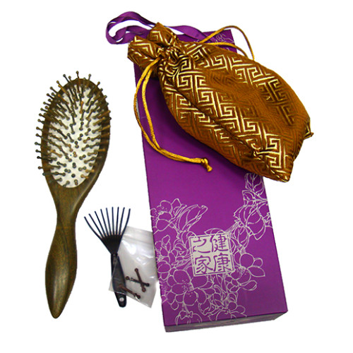 Расческа массажная, сандаловая №YS-8