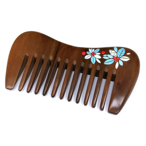 Расческа-гребешок из сандалового дерева №7277-35