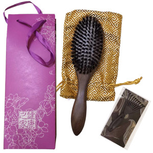 Расческа массажная, сандаловая №Q7-2