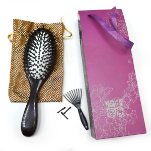 Расческа массажная, сандаловая №QS-20-1