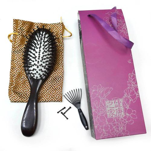 Расческа массажная, сандаловая №QS-20-1