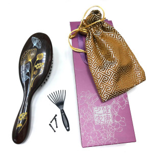 Расческа массажная, сандаловая №QS-20-1