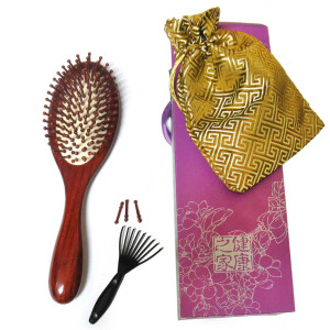 Расческа массажная, сандаловая №ZS-20