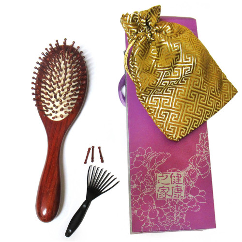 Расческа массажная, сандаловая №ZS-20