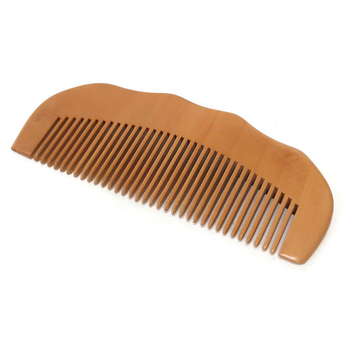 Расческа-гребешок из персикового дерева №7277-11