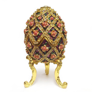  Яйцо-шкатулка под Фаберже музыкальное №BP1656K1