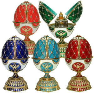  Яйцо-шкатулка под Фаберже музыкальное №90886M