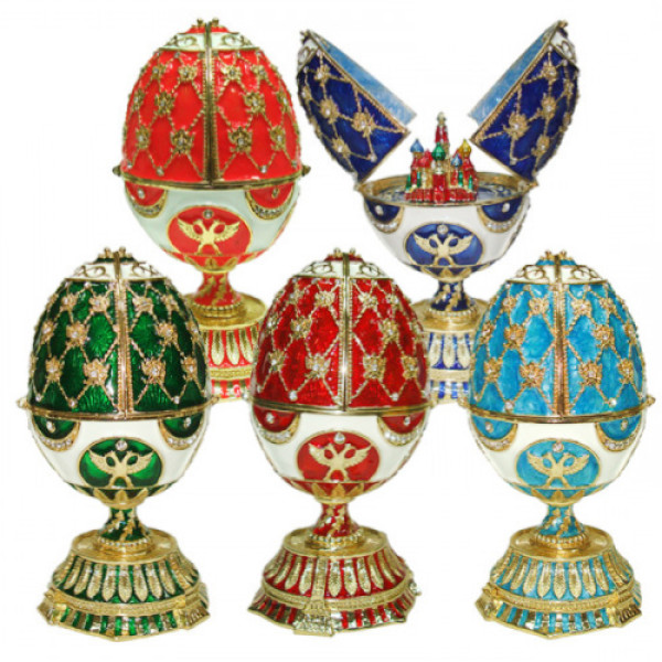 Яйцо-шкатулка под Фаберже музыкальное №90888M Яйцо-шкатулка под Фаберже музыкальное №90888M