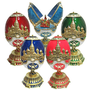  Яйцо-шкатулка под Фаберже музыкальное №90889M