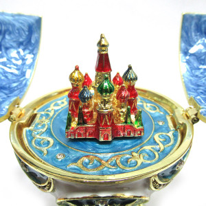  Яйцо-шкатулка под Фаберже музыкальное №90889M