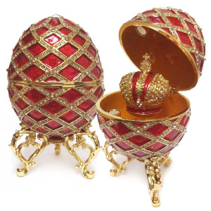  Яйцо-шкатулка под Фаберже №BP3430K1-G