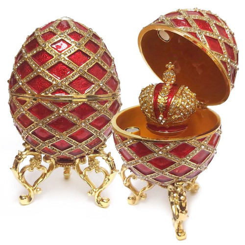  Яйцо-шкатулка под Фаберже №BP3430K1-G