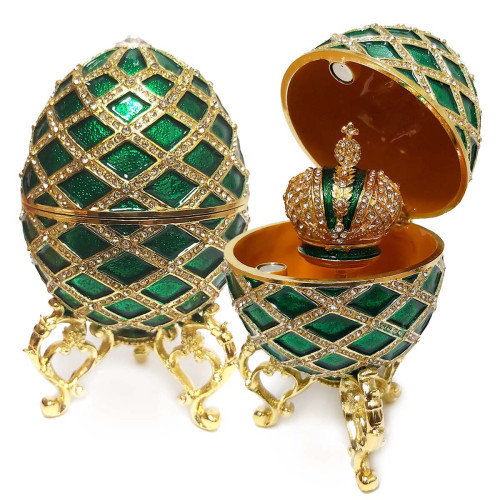  Яйцо-шкатулка под Фаберже №BP3430K2-G