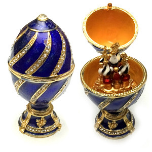 Яйцо-шкатулка под Фаберже №4439