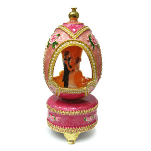  Яйцо-шкатулка под Фаберже музыкальное №BP2857K1