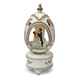  Яйцо-шкатулка под Фаберже музыкальное №BP2857P1