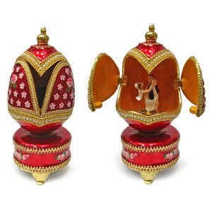  Яйцо-шкатулка под Фаберже музыкальное №BP2858K1