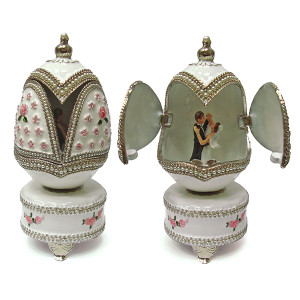  Яйцо-шкатулка под Фаберже музыкальное №BP2858P1