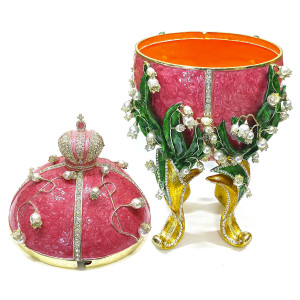  Яйцо-шкатулка под Фаберже большое №313P