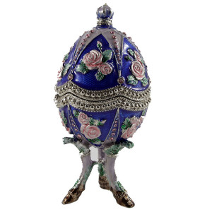 Яйцо-шкатулка под Фаберже музыкальное №BP1170P1