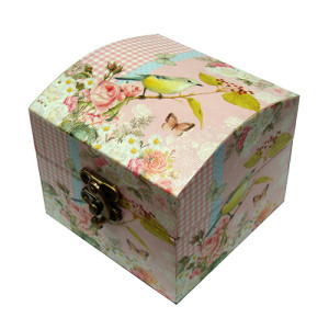 Шкатулка Цветы и птицы №7055-2D