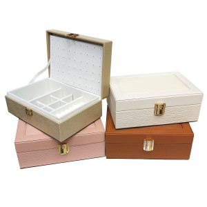 Шкатулка для бижутерии из искусственной кожи №F350