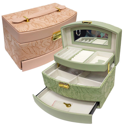 Шкатулка для бижутерии из искусственной кожи №Y016