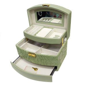 Шкатулка для бижутерии из искусственной кожи №Y016