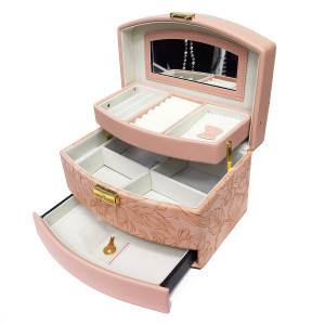 Шкатулка для бижутерии из искусственной кожи №Y016