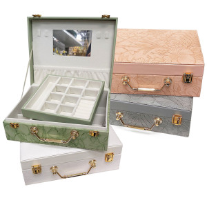 Шкатулка для бижутерии из искусственной кожи №Y1728