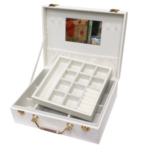 Шкатулка для бижутерии из искусственной кожи №Y1728