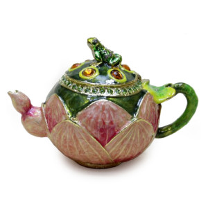 Шкатулка под Фаберже "Чайник с лягушкой" №BP1132K1