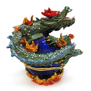 Шкатулка под Фаберже "Дракон" №BP1758K4