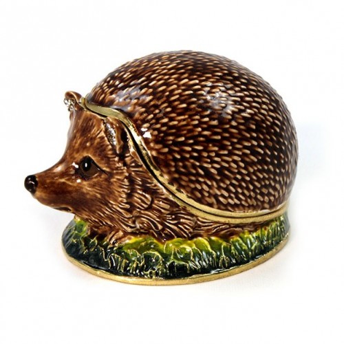Шкатулка под Фаберже "Ёжик в траве" №BP2476K1 Шкатулка под Фаберже "Ёжик в траве" №BP2476K1